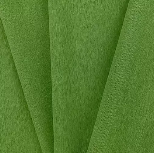 Популярная итальянская гофрированная бумага цвета зеленое яблоко для оформления подарков на праздники юбилеи и торжества